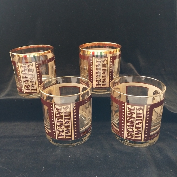 💥💥Vintage Roaring 20's Glass Set (4) - Picture 1 of 9